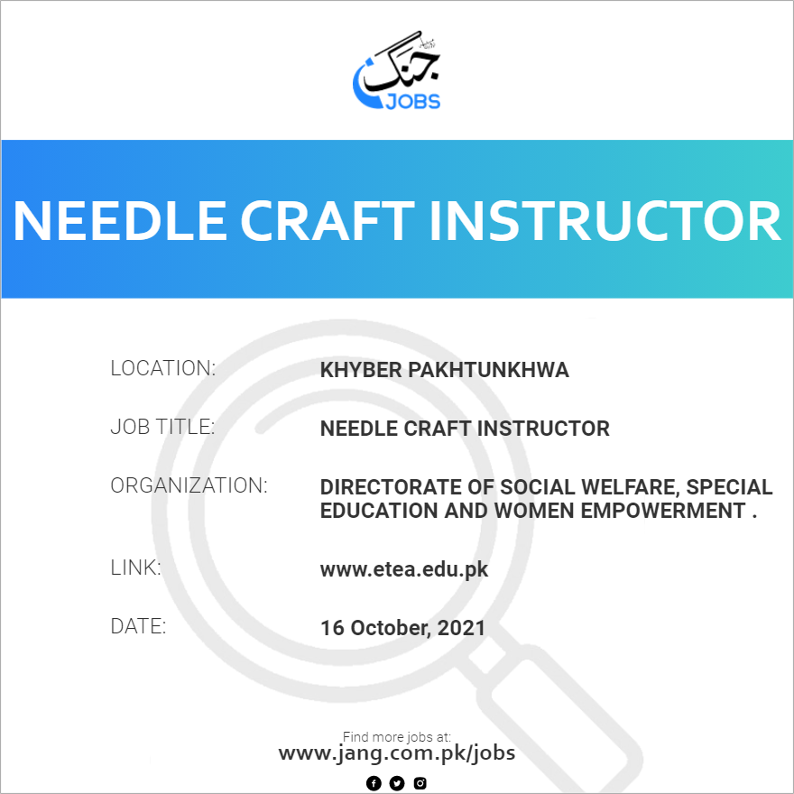 Needle Craft Instructor
