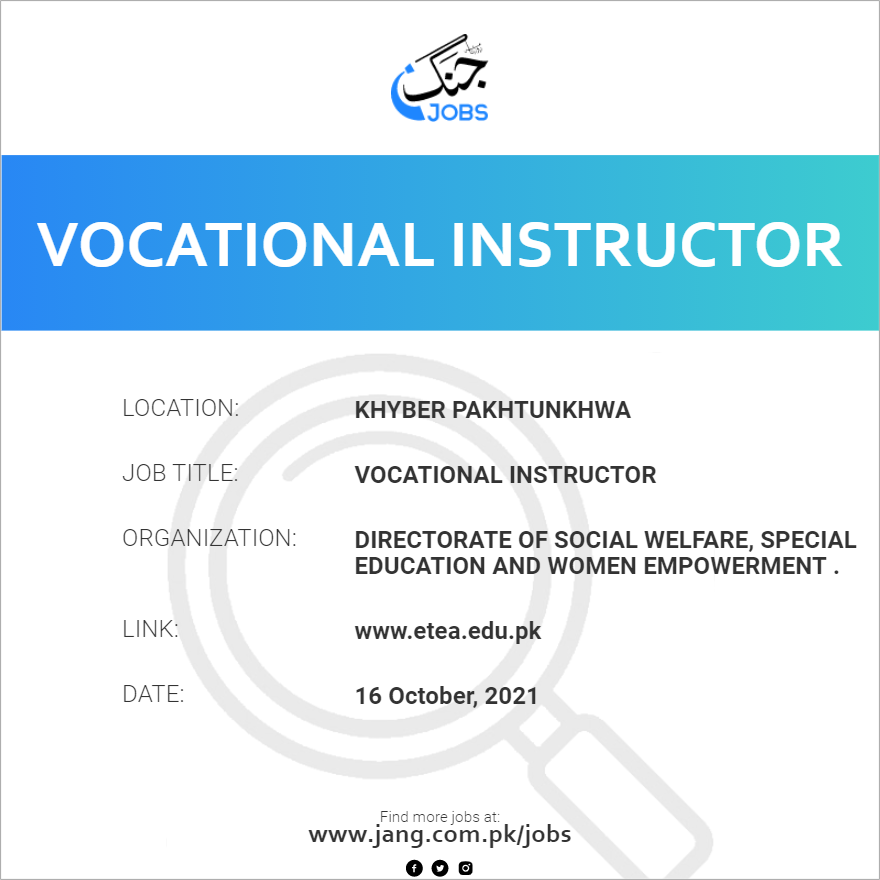 Vocational Instructor