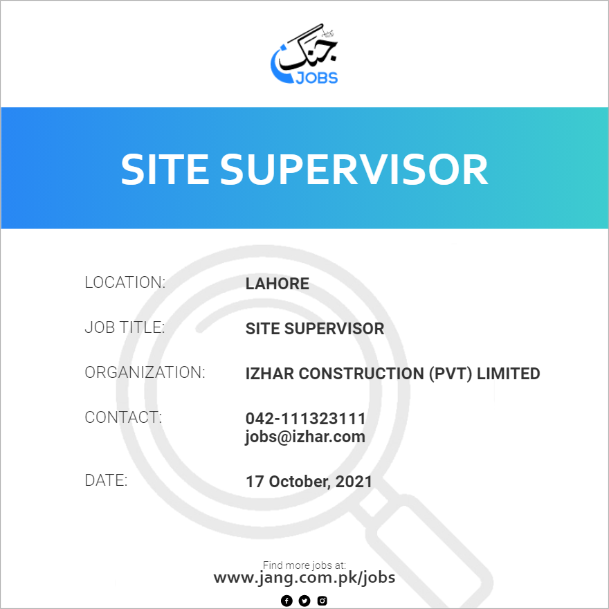 Site Supervisor