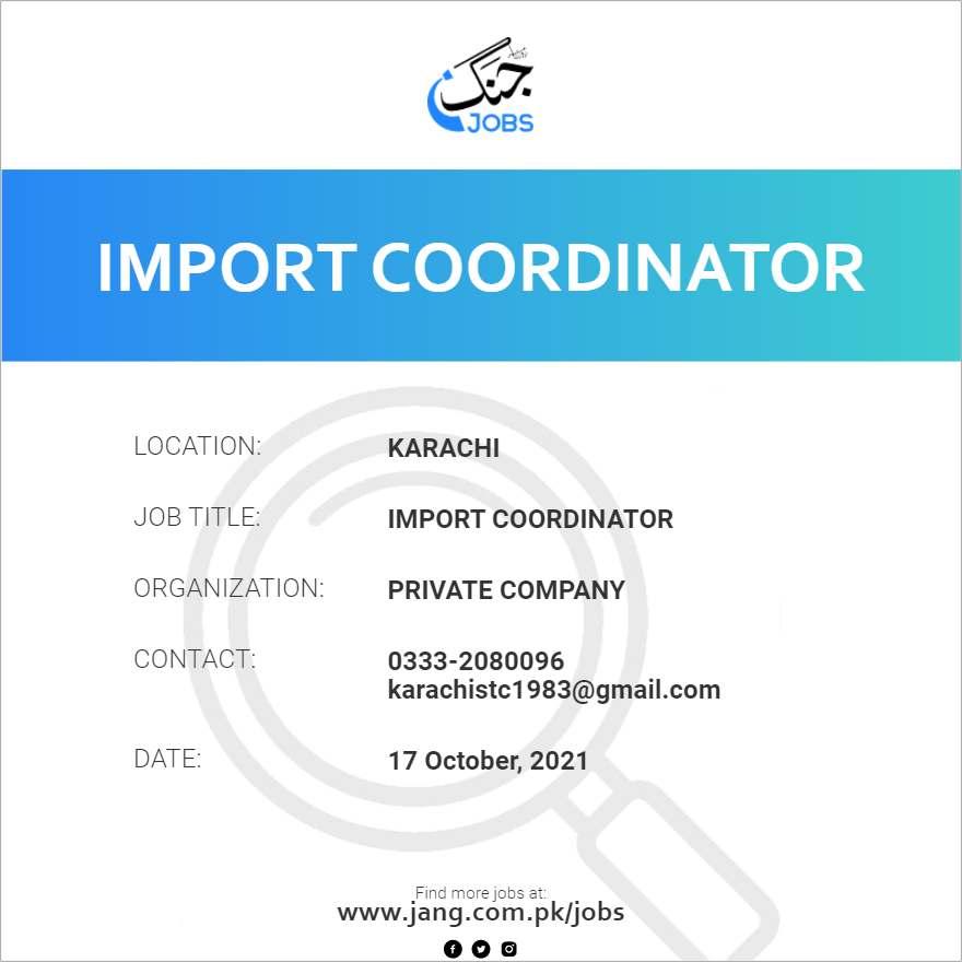 Import Coordinator