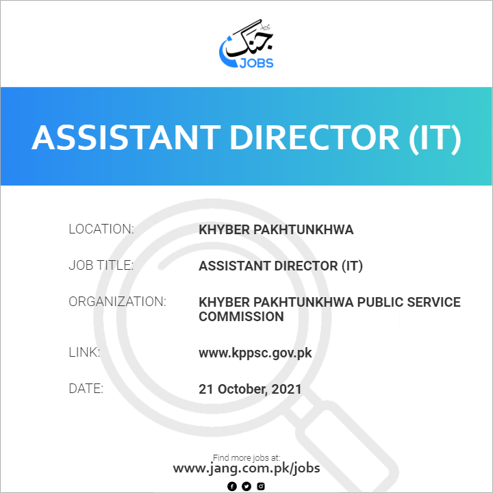 Assistant Director (IT) 
