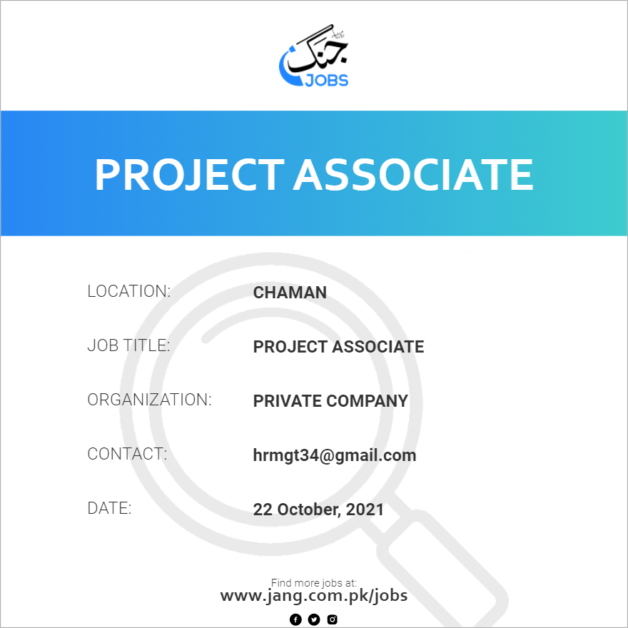 Project Associate