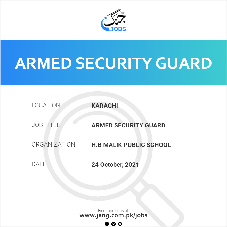Armed Security Guard