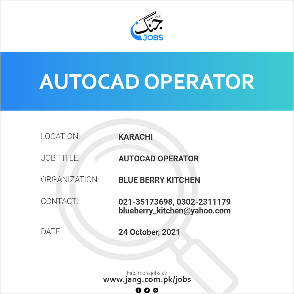 Autocad Operator