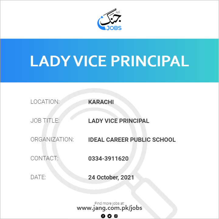 Lady Vice Principal 