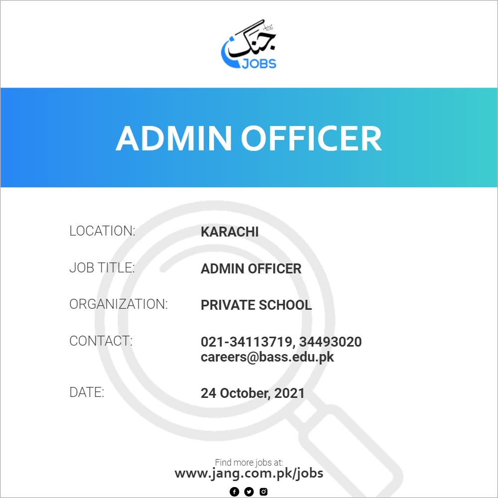 Admin Officer