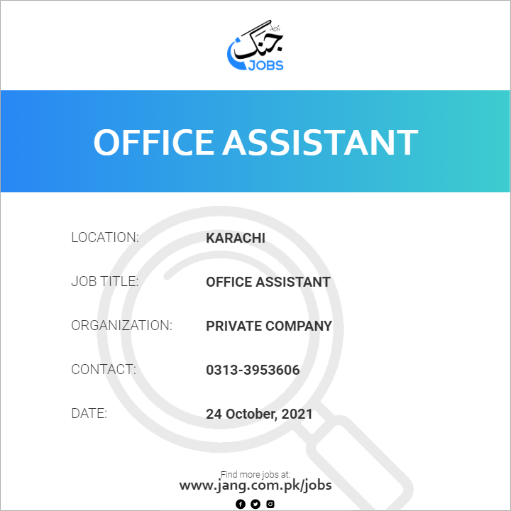 office-assistant-job-private-company-jobs-in-karachi-25615