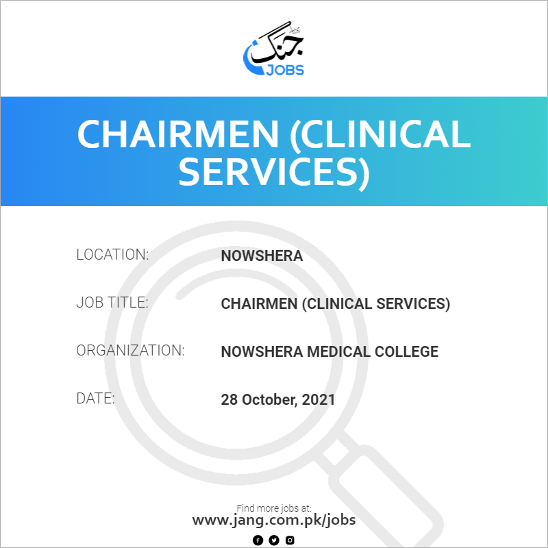 Chairmen (Clinical Services) 