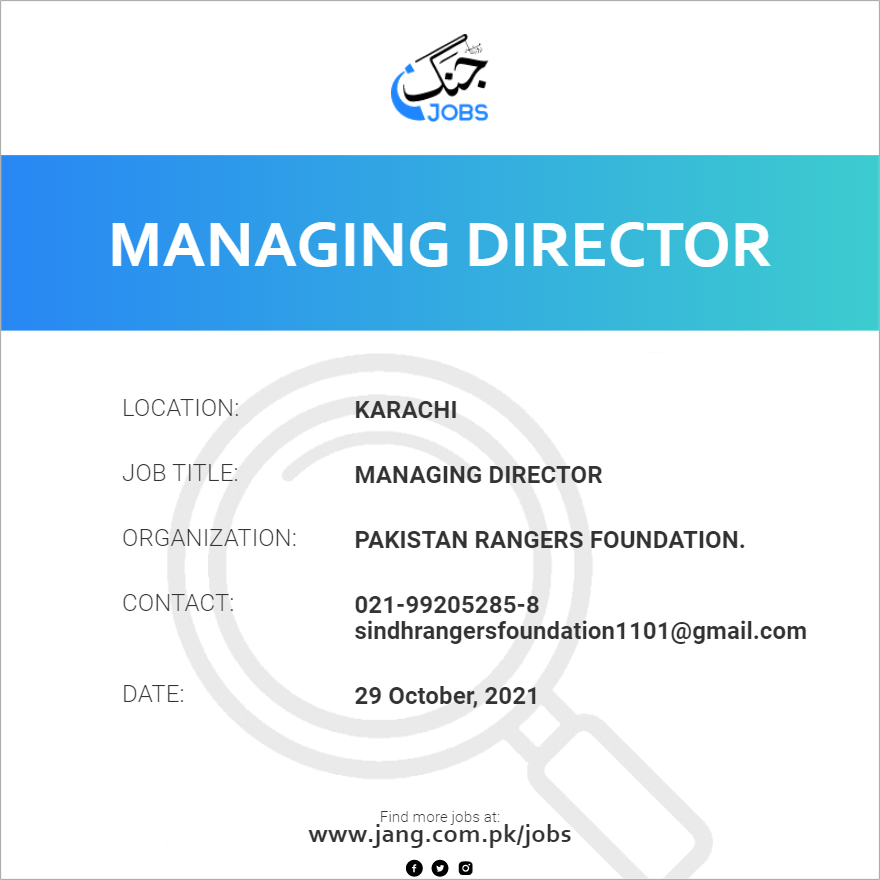 Managing Director