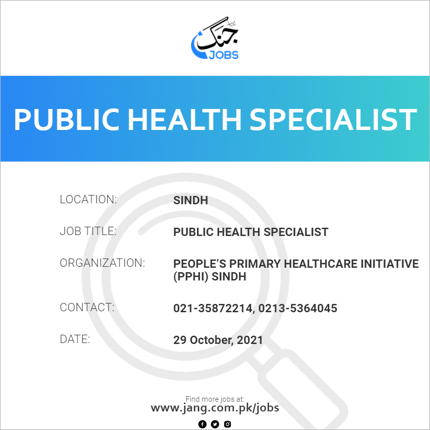 Public Health Specialist
