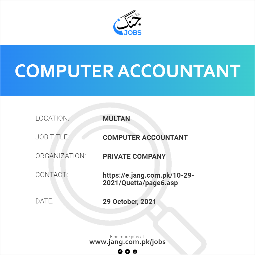 Computer Accountant