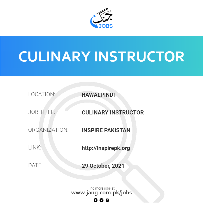 Culinary Instructor 