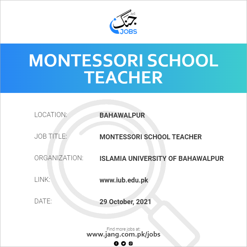 Montessori School Teacher