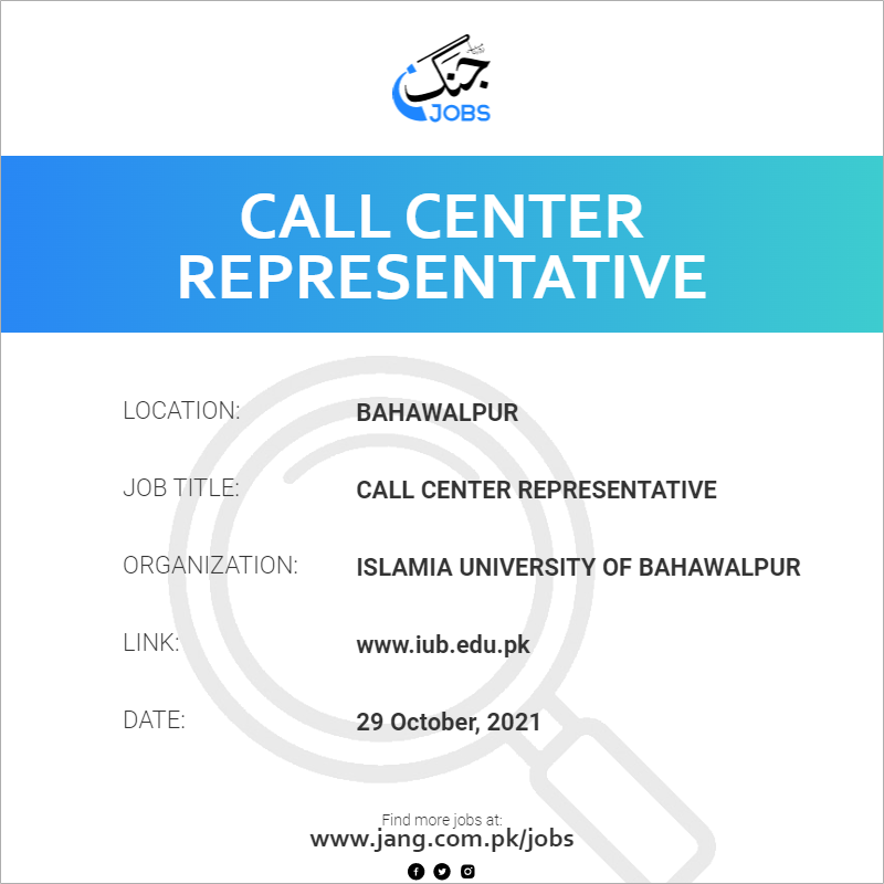 Call Center Representative 