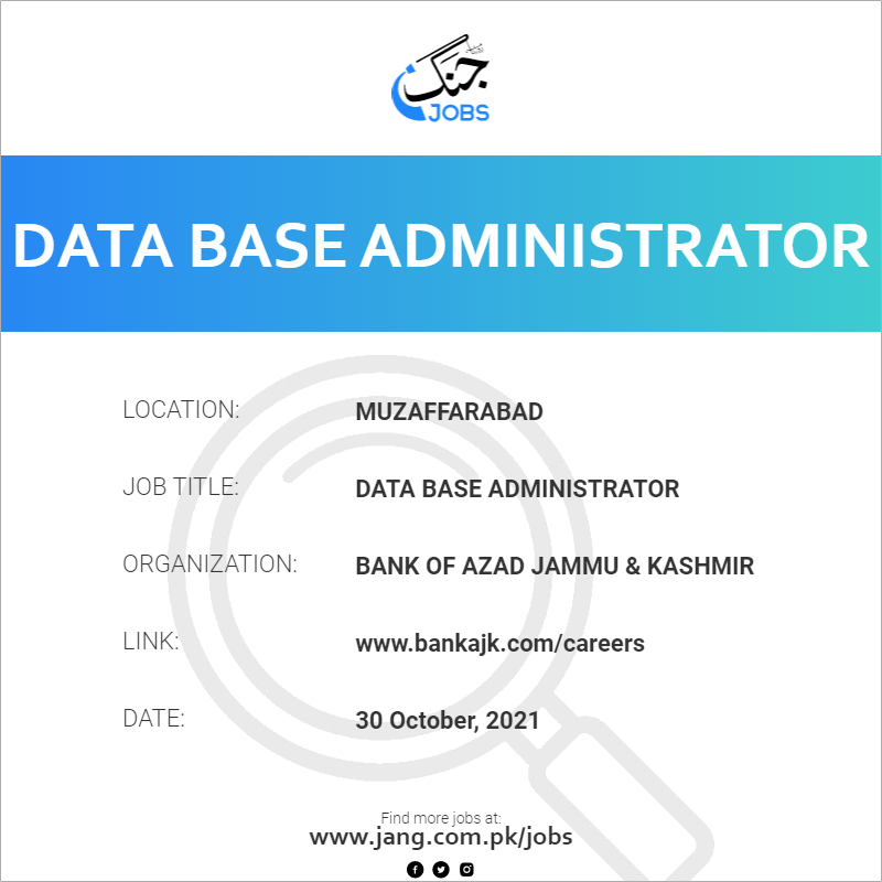 Data Base Administrator