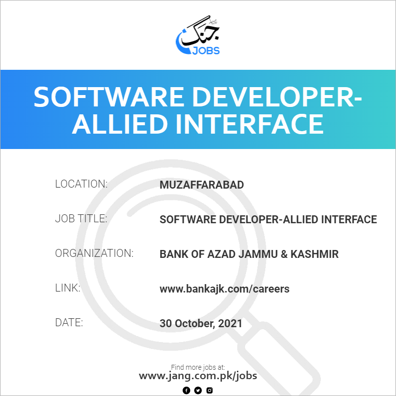 Software Developer-Allied Interface