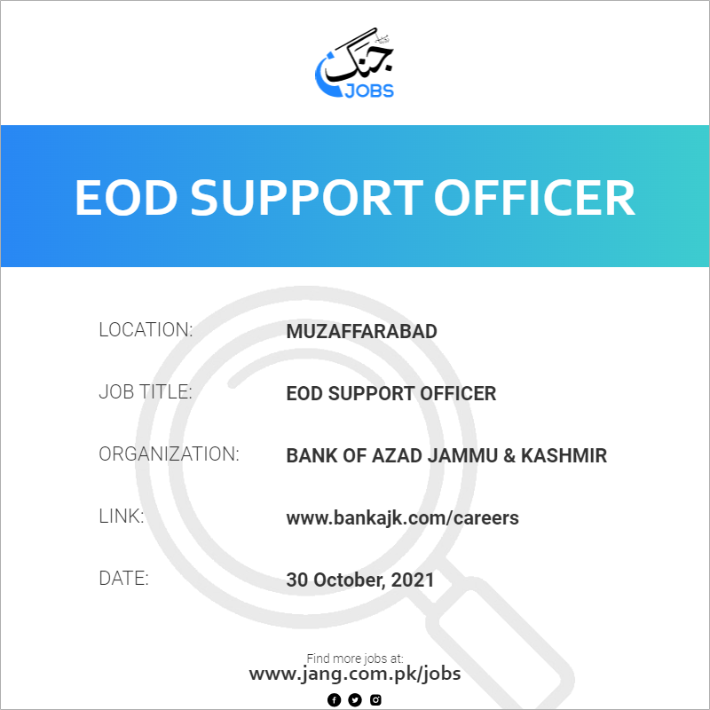 EOD Support Officer