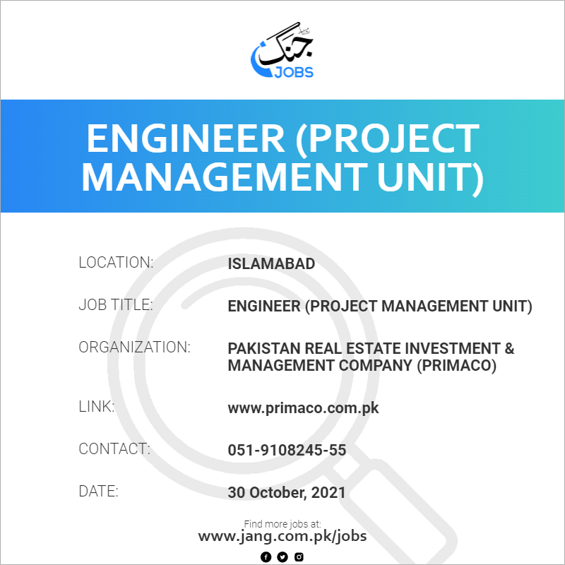 Engineer (Project Management Unit)