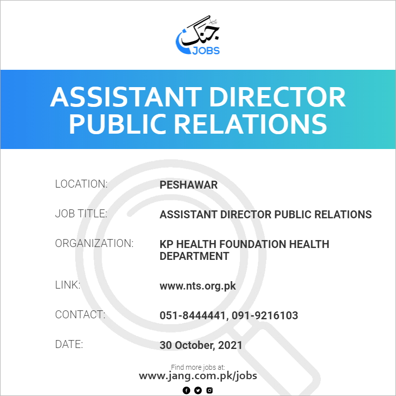 Assistant Director Public Relations