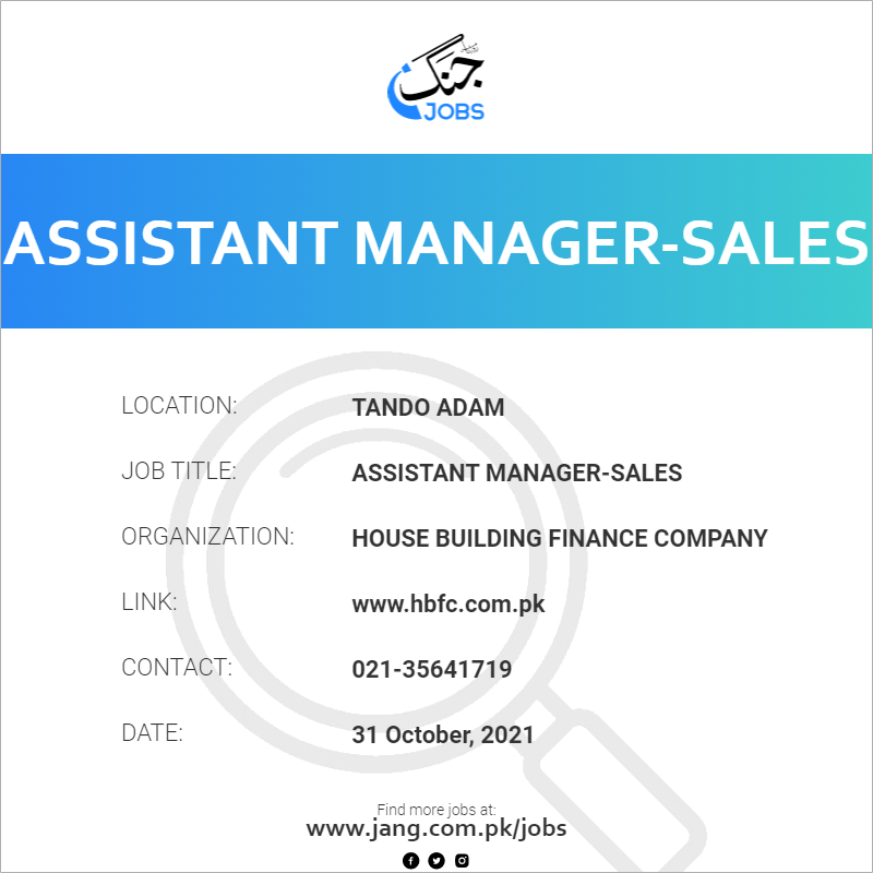 Assistant Manager-Sales