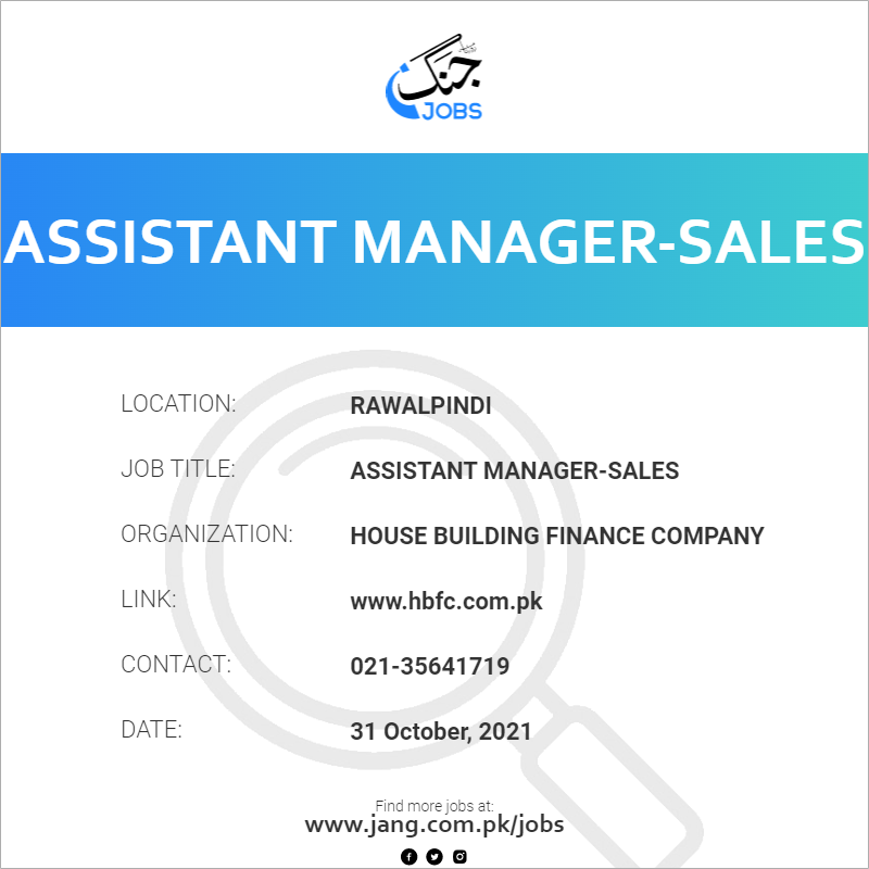 Assistant Manager-Sales