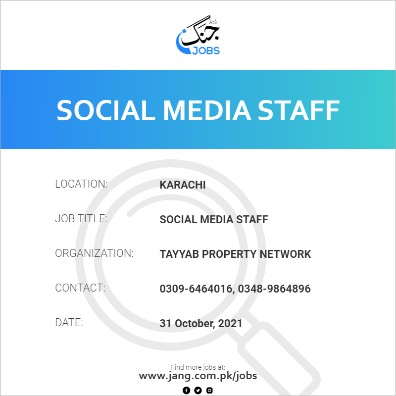 Social Media Staff