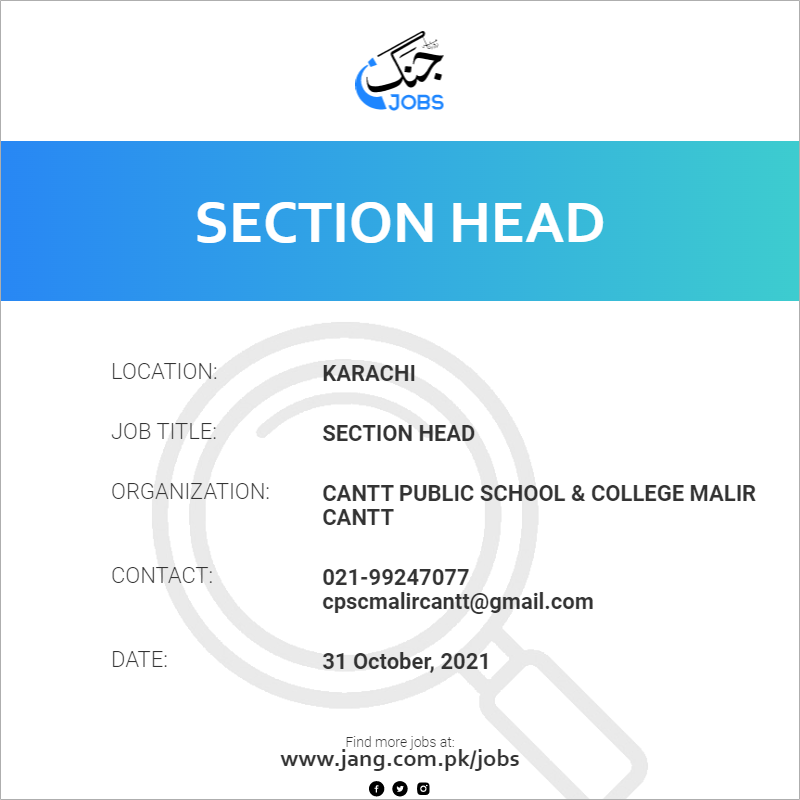 Section Head
