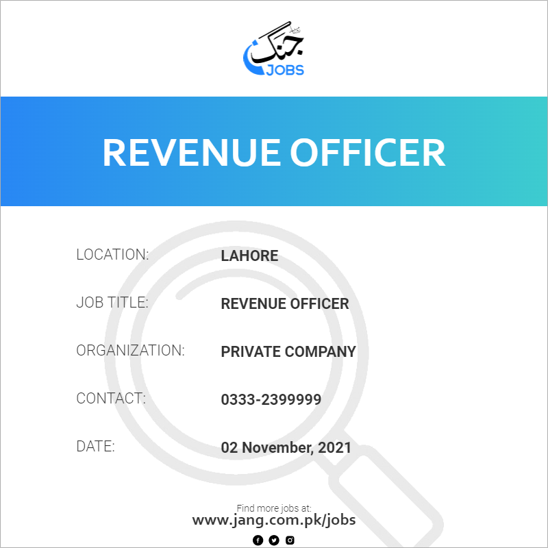 Revenue Officer