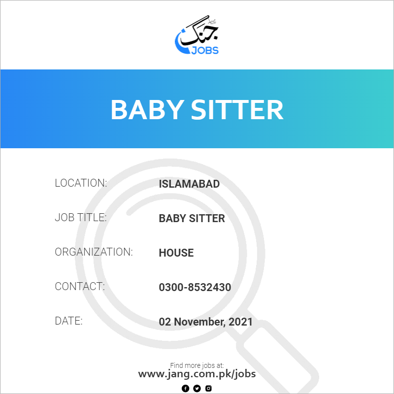 baby-sitter-job-house-jobs-in-islamabad-26407