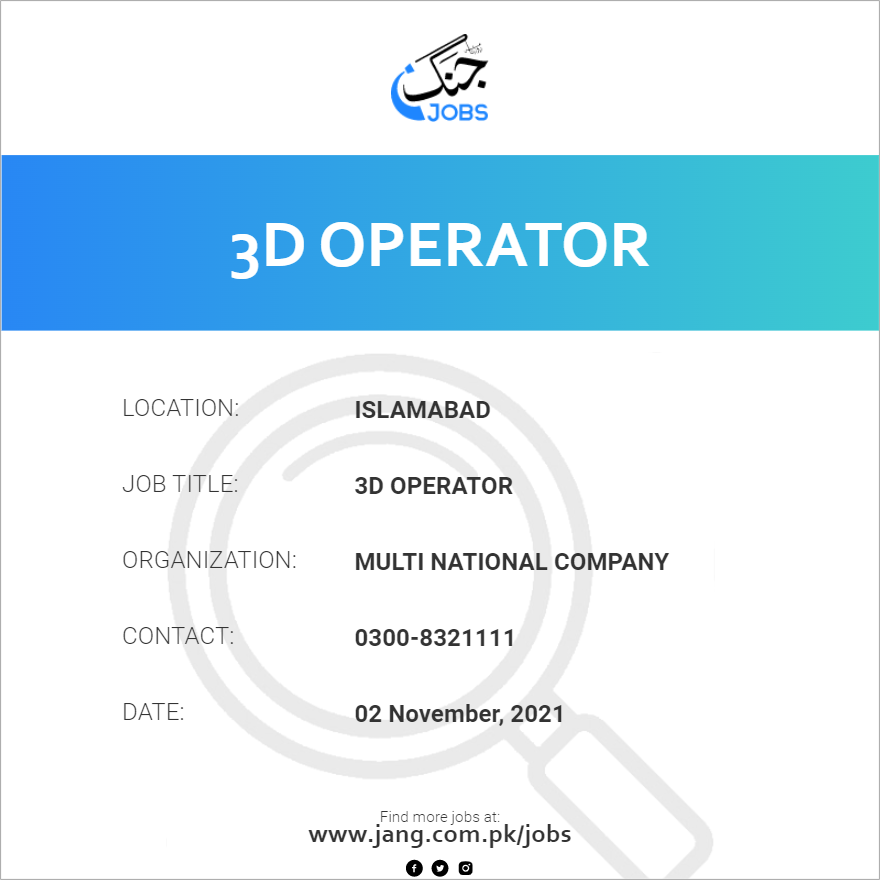 3D Operator