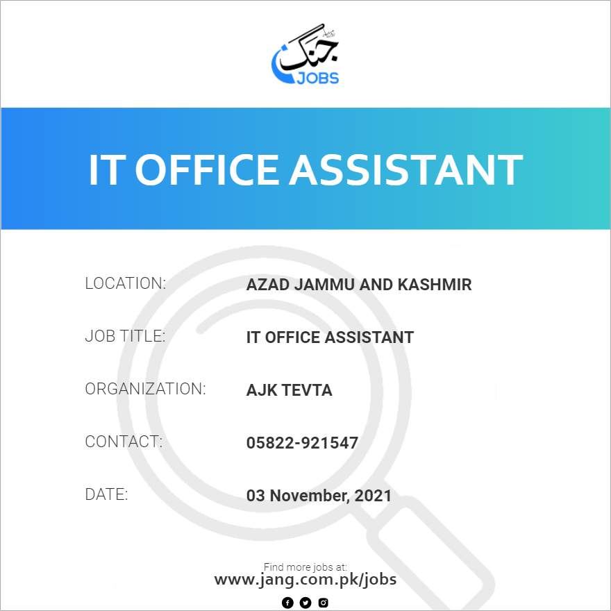 IT Office Assistant