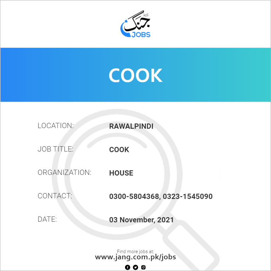 Cook Jobs Colorado