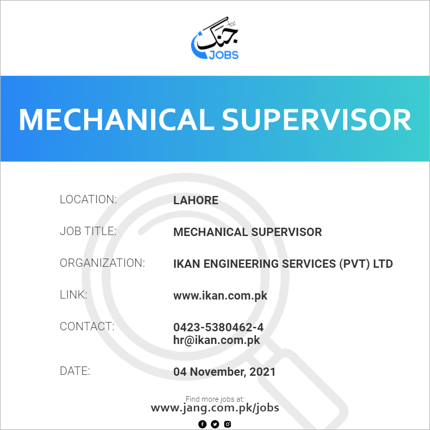 Mechanical Supervisor