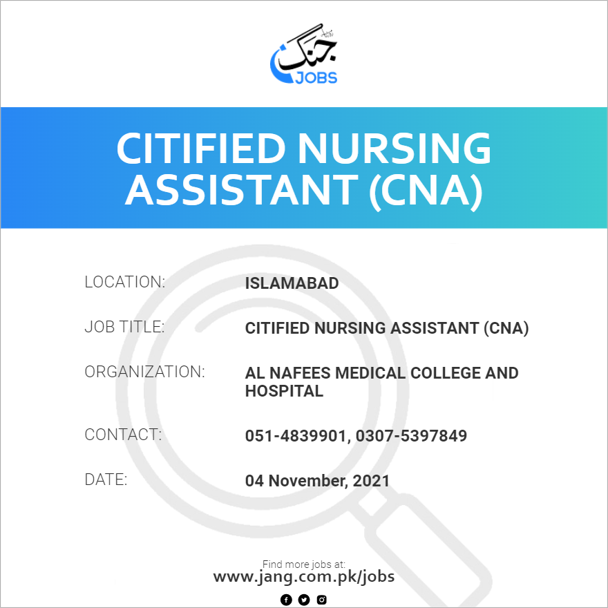 Citified Nursing Assistant (CNA)