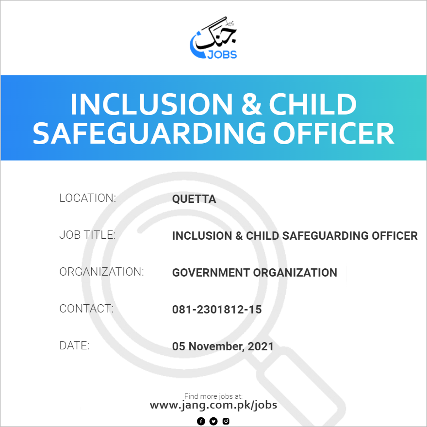 Inclusion & Child Safeguarding Officer