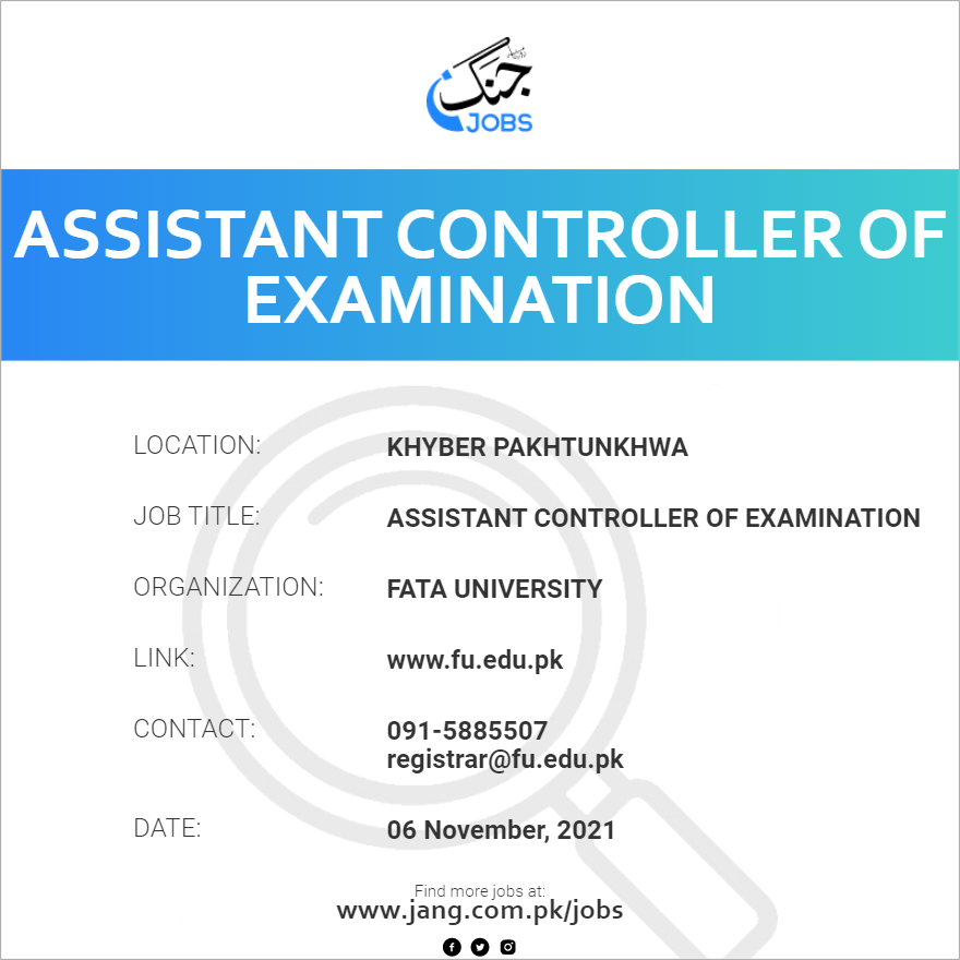 Assistant Controller Of Examination