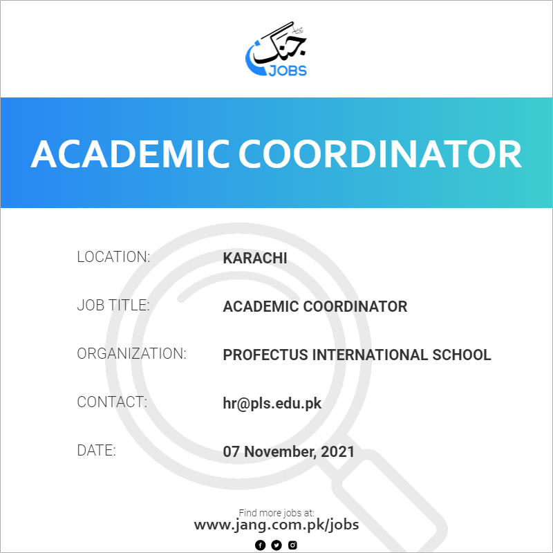 academic-coordinator-job-profectus-international-school-jobs-in