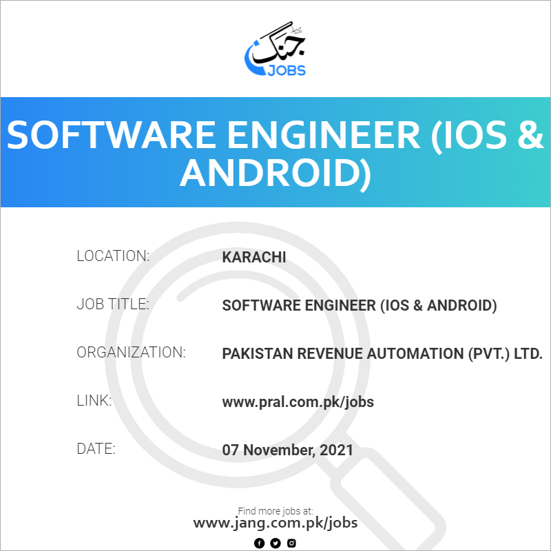 Software Engineer (iOS & Android) 