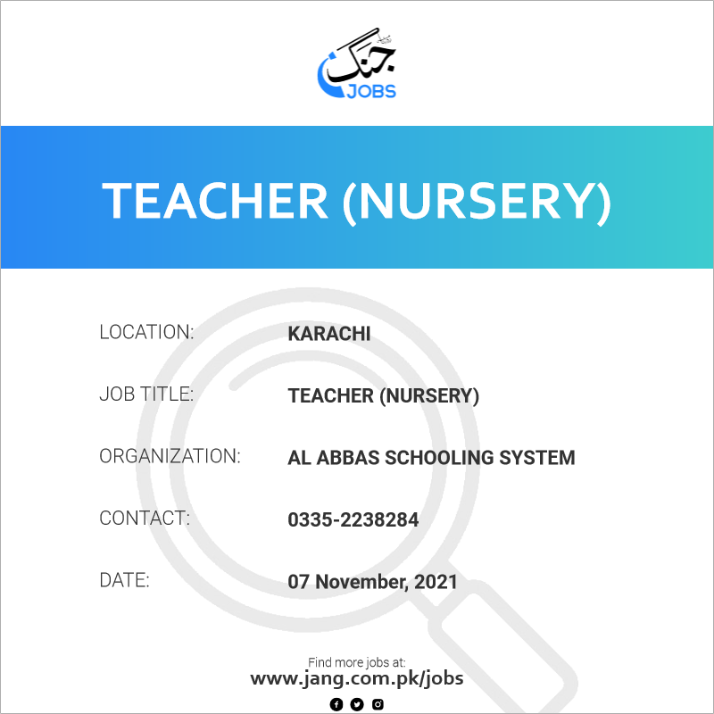 Teacher (Nursery)