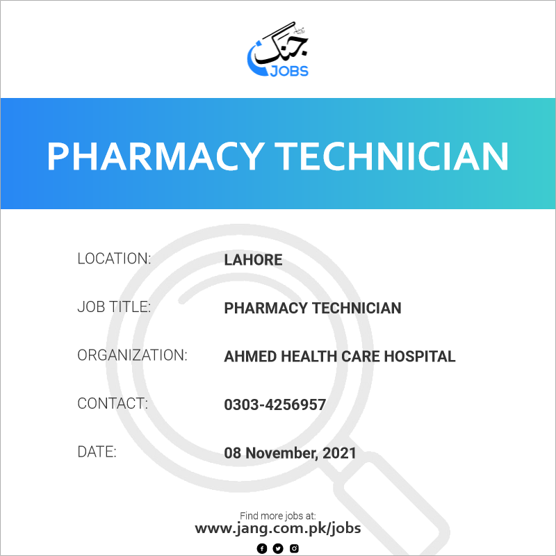 Pharmacy Technician 