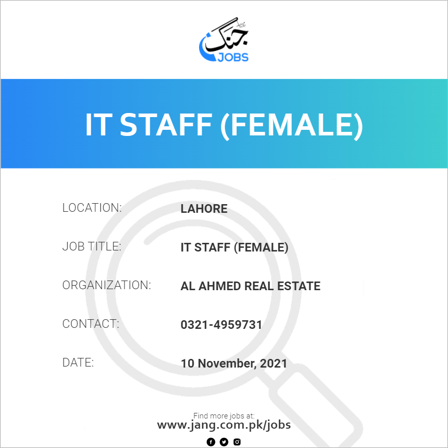 IT Staff (Female)