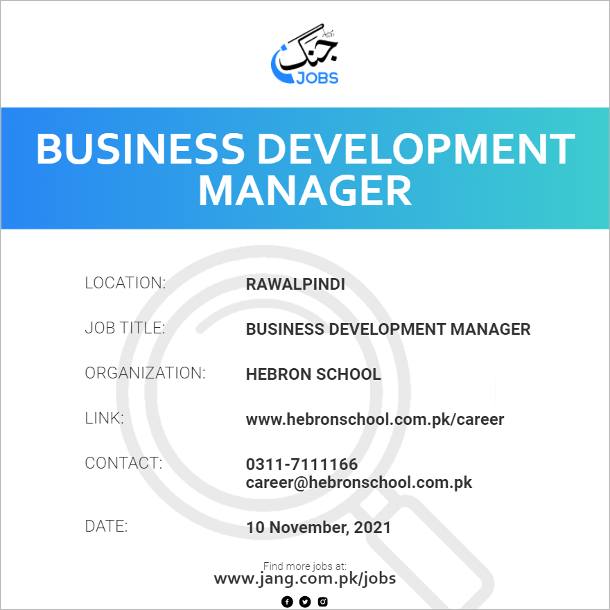 Business Development Manager