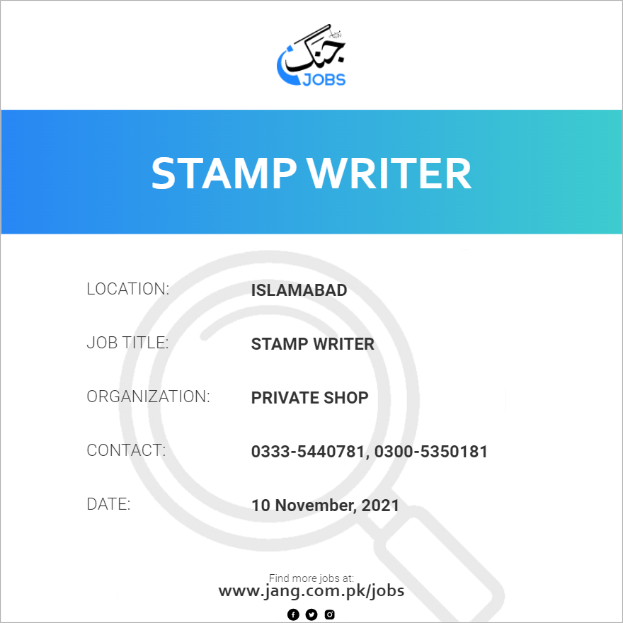 stamp-writer-job-private-shop-jobs-in-islamabad-27271