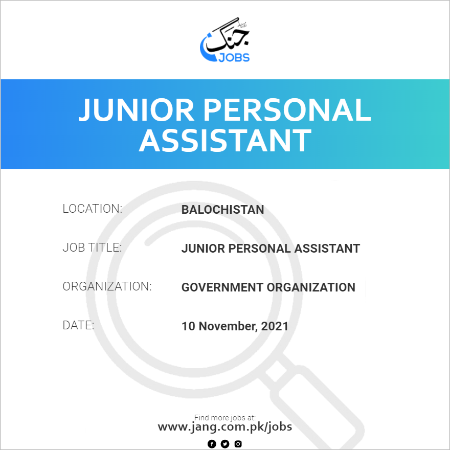 Junior Personal Assistant