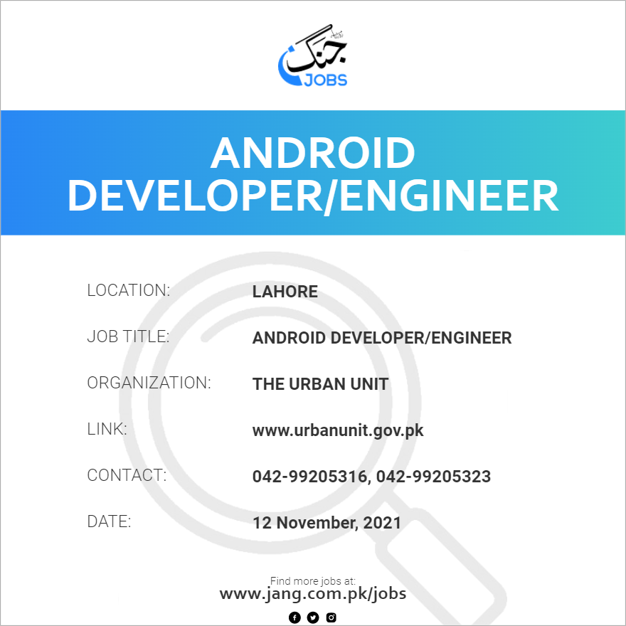Android Developer/Engineer