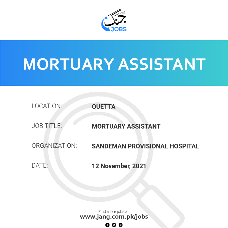 Mortuary Assistant 