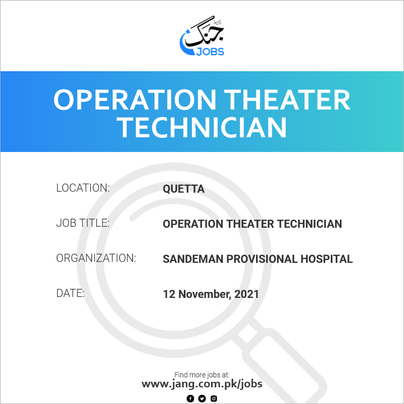 Operation Theater Technician 