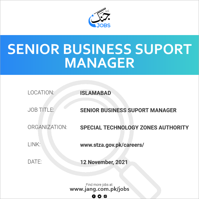 Senior Business Suport Manager