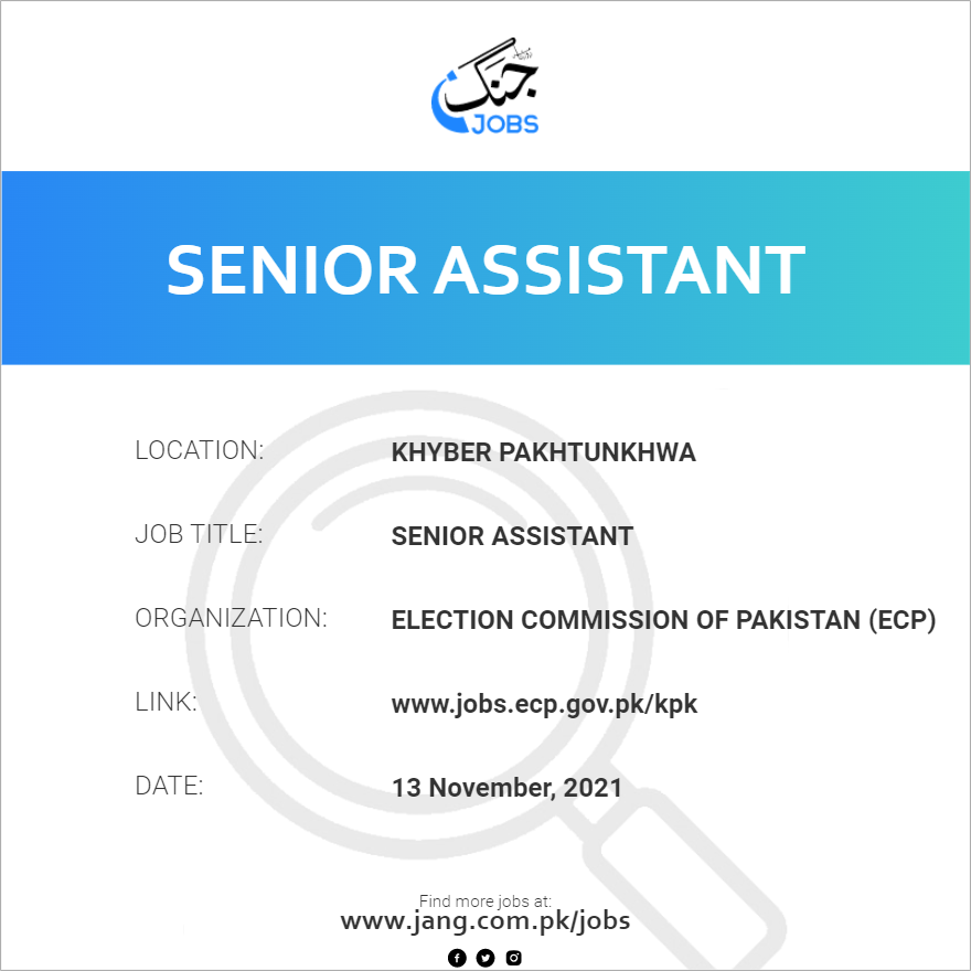 Senior Assistant