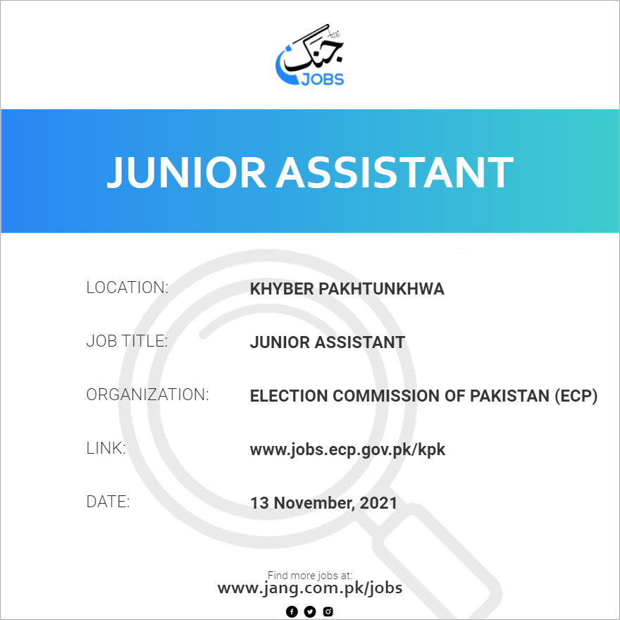 Junior Assistant